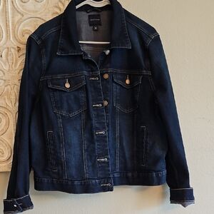 Justusa USA Dark Blue Denim Jacket with Navy Label
